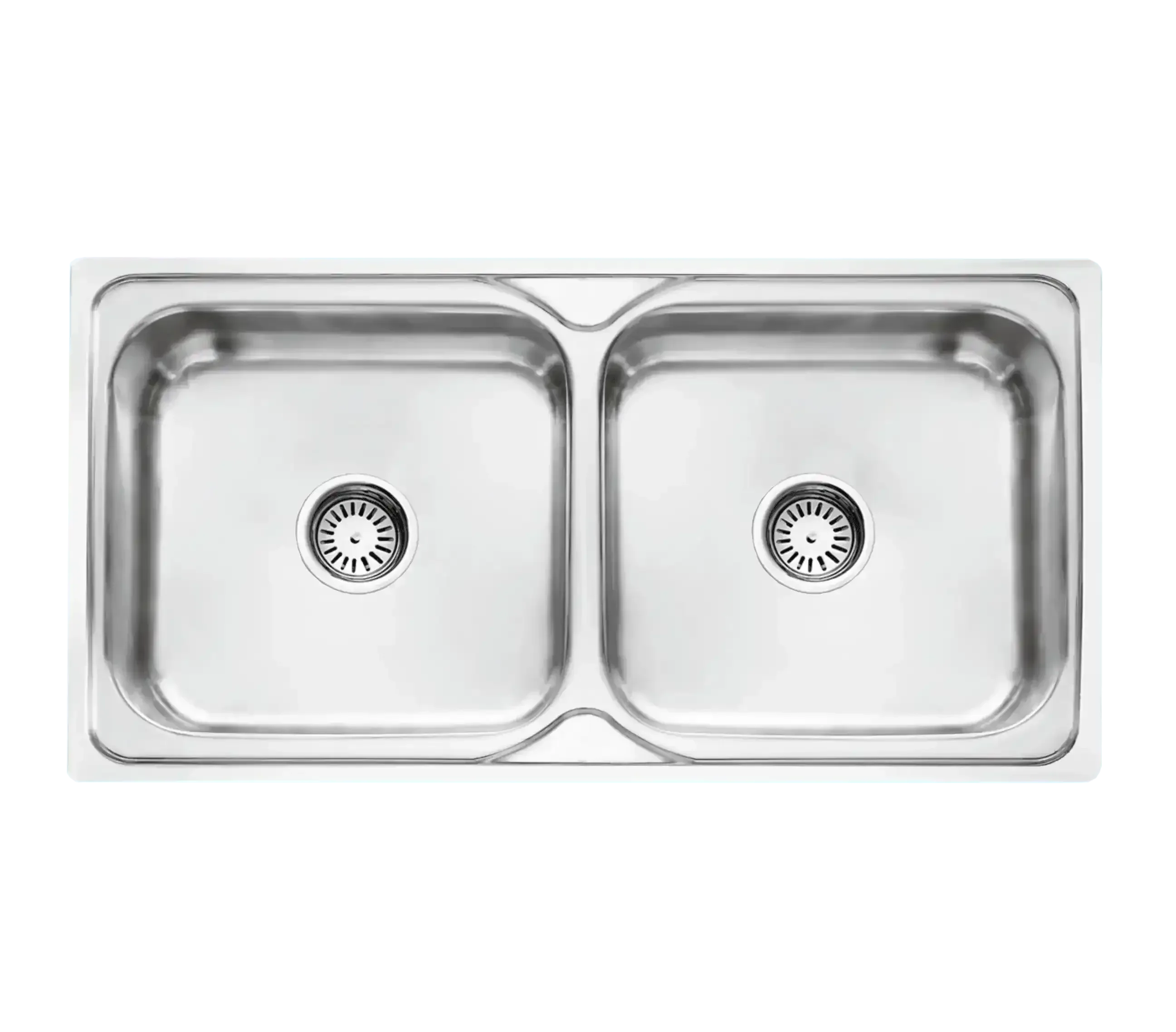 Premium Hydraulic (45"x20"x8") Double Bowl Indian Kitchen Sink Glossy Finish